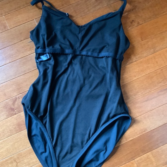 Ana A New Approach One Piece Size 10 Swimsuit Black Slimming - Picture 4 of 5